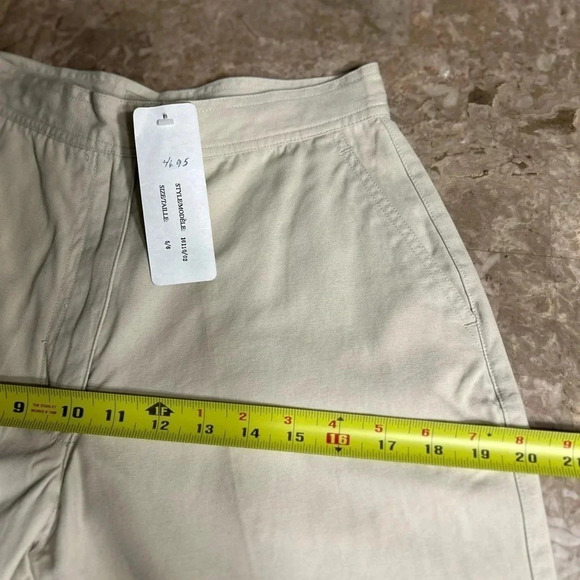 Y2K Barrel cargo capri pants,Light cream ,vtg, NWT, Velcro pocket,PRIVATE MEMBER - Picture 8 of 14